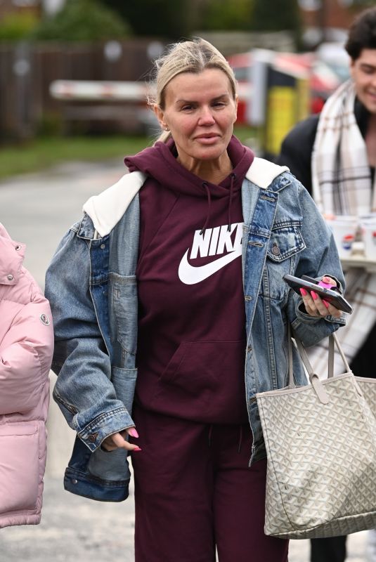 KERRY KATONA Arrives at Cinderella Panto in Northwich 12/22/2024