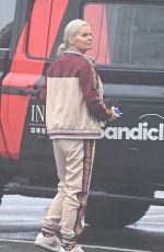 KERRY KATONA Arrives at Cinderella Panto in Northwich 12/26/2024