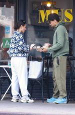 KHATIRA RAFIQZADA Out for Coffee at Maru Cafe on Christmas Eve in Los Feliz 12/24/2024