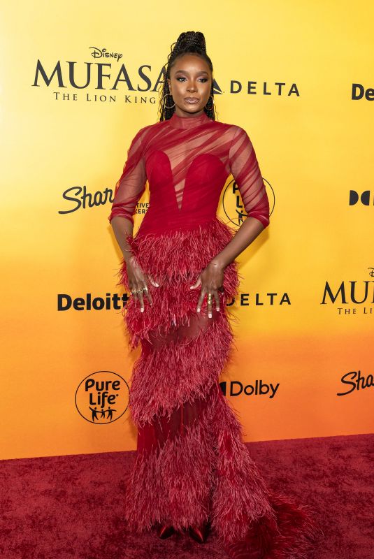 KIKI LAYNE at Mufasa: The Lion King Premiere at Dolby Theatre in Los Angeles 12/09/2024