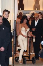 KIM KARDASHIAN Arrives at SKIMS Flagship Store Opening in New York City 12/12/2024