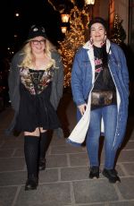 KIRSTEN VANGSNESS and Girlfriend on a Date Night in Paris 12/17/2024