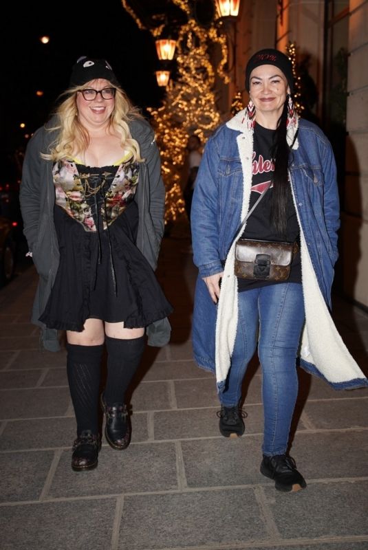 KIRSTEN VANGSNESS and Girlfriend on a Date Night in Paris 12/17/2024