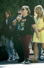KRISTEN WIIG on the Set of Palm Royale in Los Angeles 12/10/2024