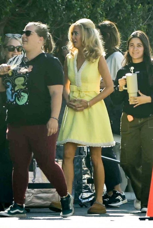 KRISTEN WIIG on the Set of Palm Royale in Los Angeles 12/10/2024