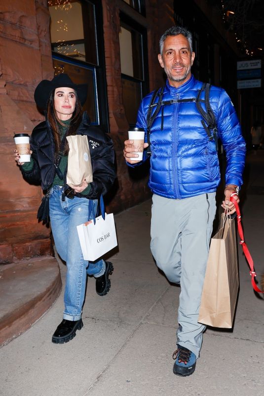 KYLE RICHARDS Out Shopping in Aspen 12/21/2024