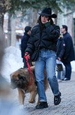 KYLE RICHARDS Out with Her Dog in Aspen 12/21/2024