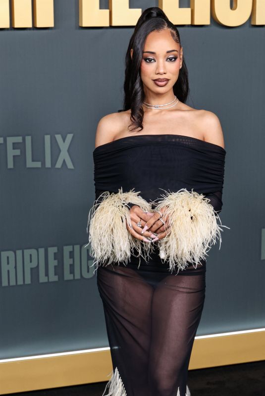 KYLIE JEFFERSON at The Six Triple Eight Premiere at Egyptian Theatre Hollywood in Los Angeles 12/03/2024