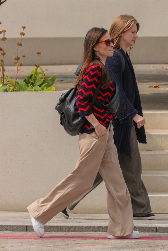LARA PULVER Leaves Sunday Brunch TV in London 0818/2024
