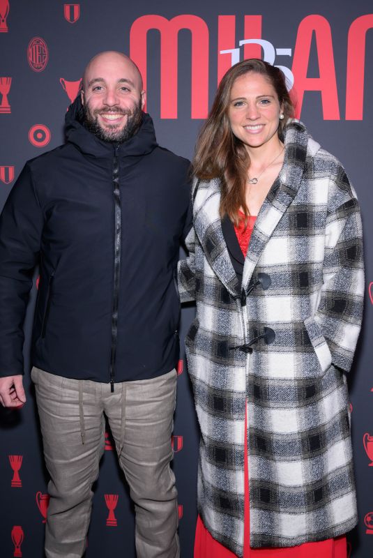 LAURA GIULIANI at 125th Anniversary of Football Team AC Milan party at Armani Theatre in Milan 12/16/2024