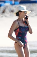 LAUREN SILVERMAN in Swimsuit at a Beach at Sandy Lane Hotel in Barbados 12/16/2024