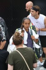 LEYLAH FERNANDEZ at Training Court at RAC Arena in Perth 12/29/2024