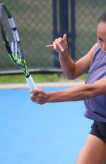 LEYLAH FERNANDEZ at Training Court at RAC Arena in Perth 12/29/2024