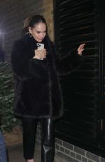 LILY JAMES Leaves Chiltern Firehouse in London 12/20/2024