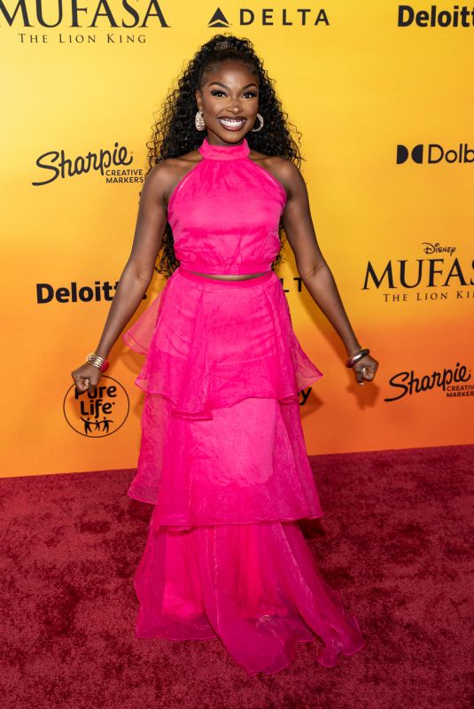 LOREN LOTT at Mufasa: The Lion King Premiere at Dolby Theatre in Los Angeles 12/09/2024