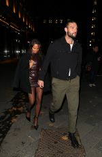 LOU TEASDALE Arrives at Vas J Morgan British Fashion Awards Afterparty with ASOS in London 12/02/2024