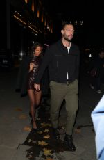 LOU TEASDALE Arrives at Vas J Morgan British Fashion Awards Afterparty with ASOS in London 12/02/2024