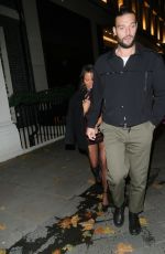 LOU TEASDALE Arrives at Vas J Morgan British Fashion Awards Afterparty with ASOS in London 12/02/2024