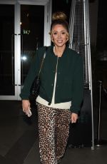 LUCY JO-HUDSON Arrives for Hollyoaks Reunion at Habbibi Restaraunt in Manchester 12/11/2024