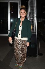 LUCY JO-HUDSON Arrives for Hollyoaks Reunion at Habbibi Restaraunt in Manchester 12/11/2024