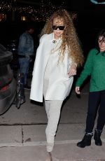 MARIAH CAREY Arrives at Louis Vuitton Store in Aspen 12/20/2024
