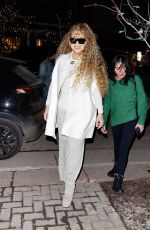 MARIAH CAREY Arrives at Louis Vuitton Store in Aspen 12/20/2024