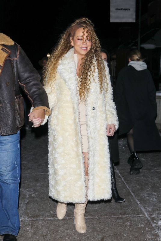 MARIAH CAREY Out for Dinner at Upscale Catch Steak in Aspen 12/26/2024