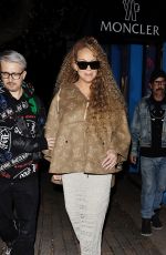 MARIAH CAREY Out Shopping at Moncler in Aspen 12/20/2024