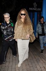 MARIAH CAREY Out Shopping at Moncler in Aspen 12/20/2024