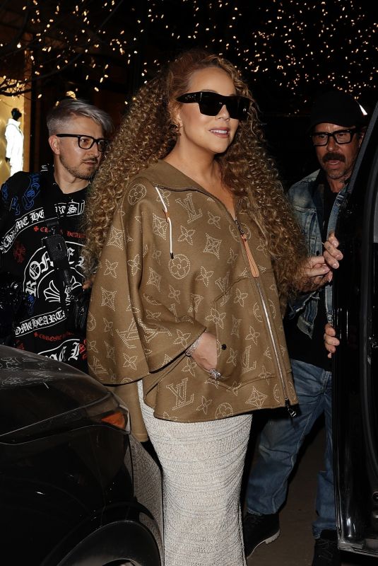 MARIAH CAREY Out Shopping at Moncler in Aspen 12/20/2024