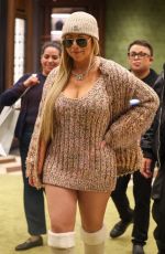 MARIAH CAREY Shopping at Gucci Store in Aspen 12/21/2024