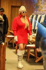 MARIAH CAREY Shopping at Prada Store in Aspen 12/21/2024