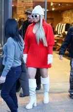 MARIAH CAREY Shopping at Prada Store in Aspen 12/21/2024