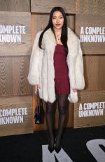 MARISSA REN at A Complete Unknown Premiere in New York 12/13/2024