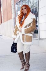 MARY J. BLIGE Arrives at Drew Barrymore Show to Promote Her Latest Album Gratitude in New York 12/17/2024