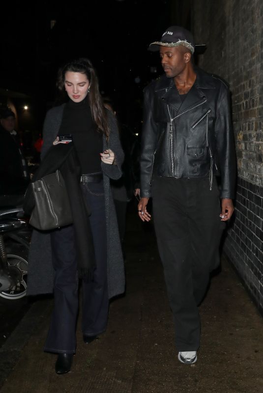 MAYA HENRY and Vas J. Morgan Arrives at Chiltern Firehouse in London 12/05/2024