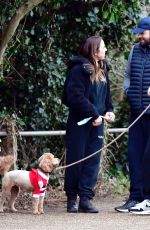 MELANIE CHICSOLM and Chris Dingwall Enjoying a Christmas Day Stroll in London 12/25/2024