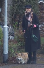 MELNIE SYKES Out with Her Dog in Leeds 12/05/2024