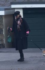 MELNIE SYKES Out with Her Dog in Leeds 12/05/2024