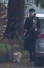 MELNIE SYKES Out with Her Dog in Leeds 12/05/2024