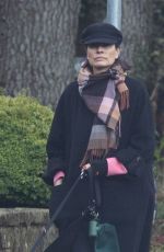 MELNIE SYKES Out with Her Dog in Leeds 12/05/2024