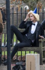 MIA REGAN Shooting a Photos for SS Daley in Primrose Hill 12/17/2024