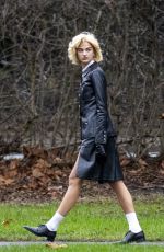 MIA REGAN Shooting a Photos for SS Daley in Primrose Hill 12/17/2024