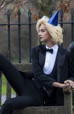 MIA REGAN Shooting a Photos for SS Daley in Primrose Hill 12/17/2024