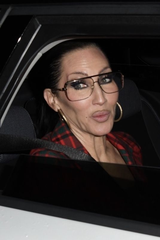 MICHELLE VISAGE Leaves The Devil Wears Prada: The Musical World Premiere Party in London 12/01/2024