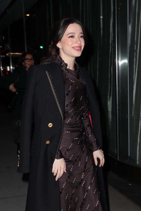 MIKEY MADISON Arrives at MoMA in New York 12/04/2024