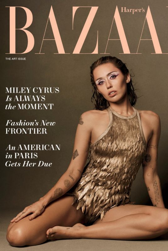 MILEY CYRUS in Harper’s Bazaar, December 2024