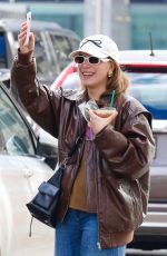 MILLIE BOBBY BROWN Out for Morning Coffee in New York 12/23/2024