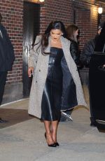 MINDY KALING Leaves Late Show with Stephen Colbert in New York 12/03/2024