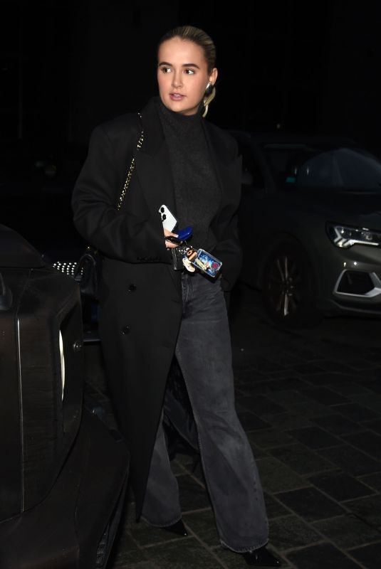 MOLLY MAE HAGUE Leaves Her Documentary Molly-Mae: Behind It All Set at Dakota Hotel in Manchester 12/18/2024